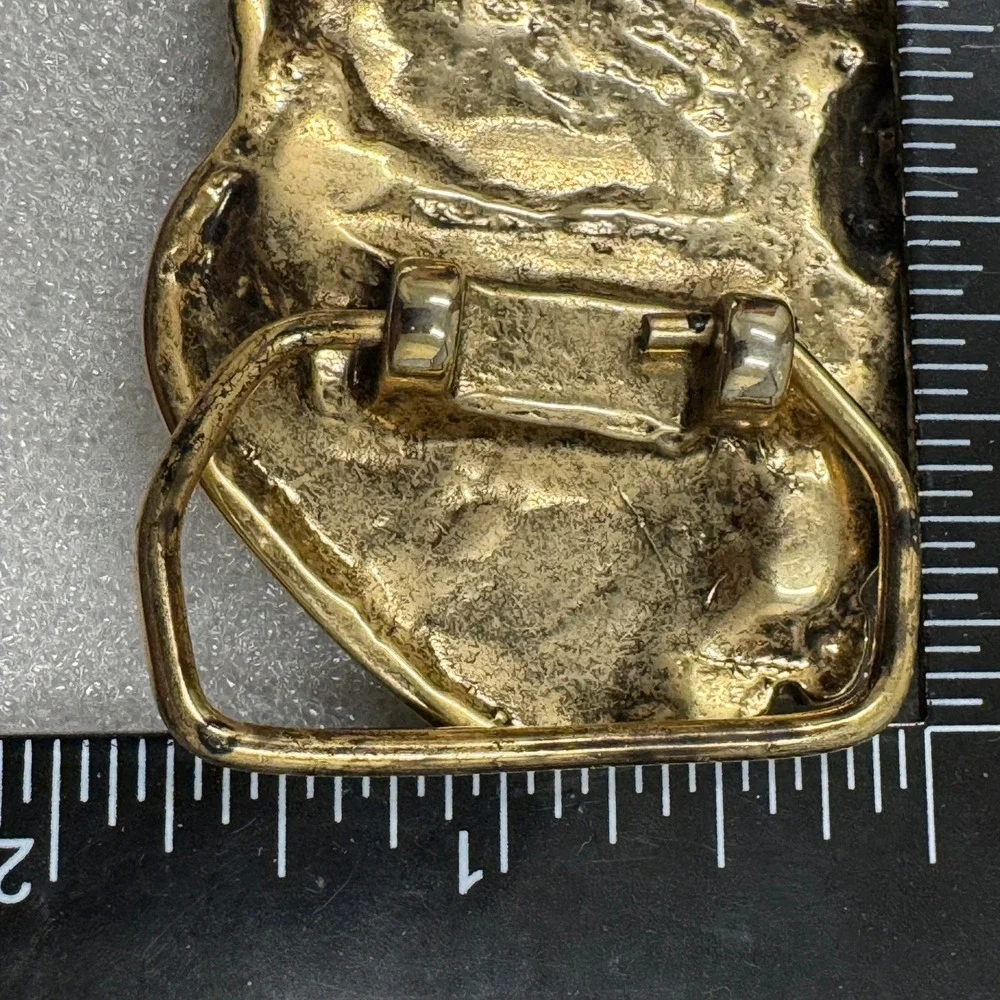 Gold Tone Eagle Trucker Truck Belt‎ Buckle Metal